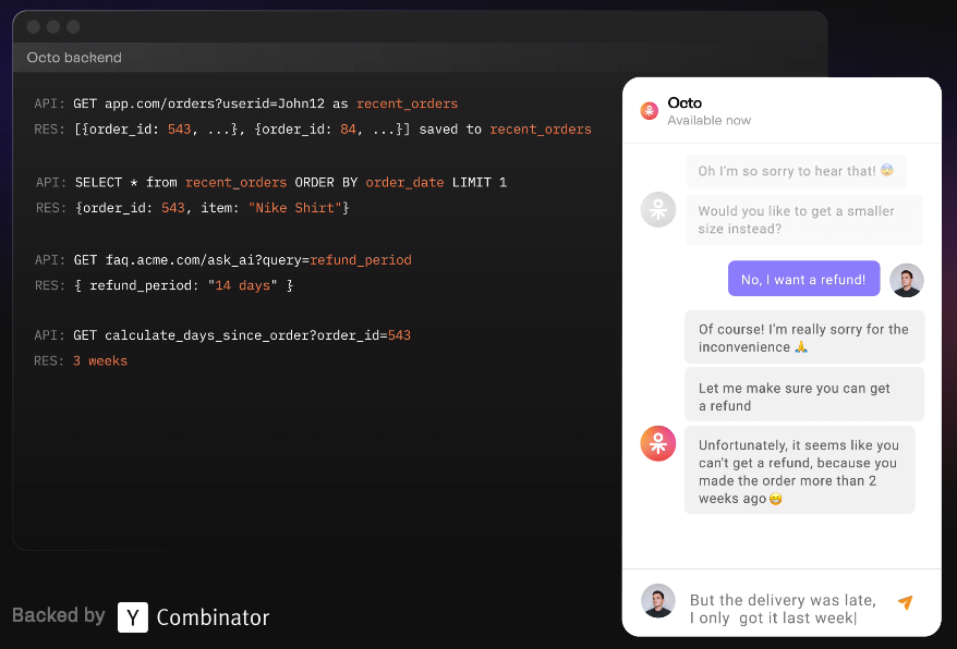 Octo AI - Automated AI agent that replaces customer support