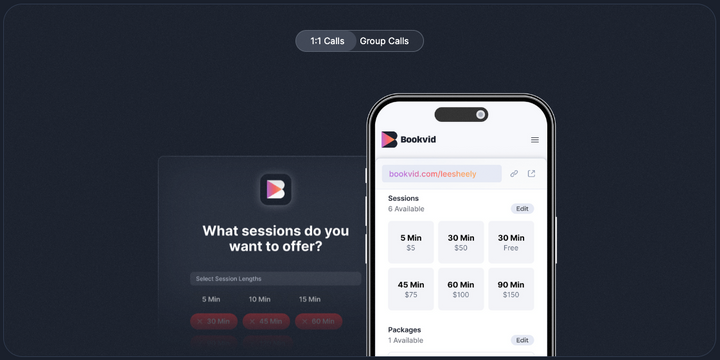 Bookvid makes it easy for experts and solopreneurs to monetize their expertise with a single platform