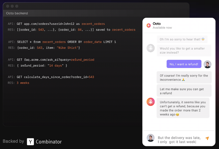 Octo AI - Automated AI agent that replaces customer support